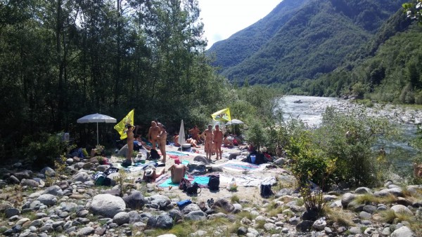 una delle due spiaggette che ci hanno ospitato nel fine settimana