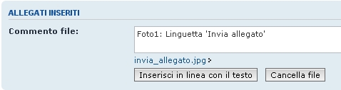 Foto2: Allegati inseriti